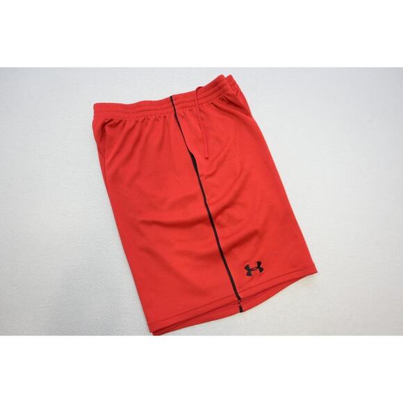 Under Armour Basketball Gym Shorts Red Loose Athletic Mens Sz Large - Picture 1 of 6